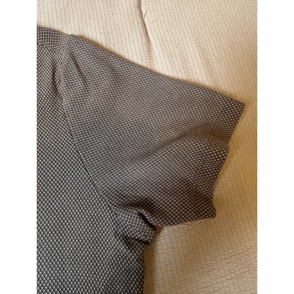 Robert Barakett Men’s Short Sleeve Button Up Shirt Gray Textured Size Large - Picture 4 of 9